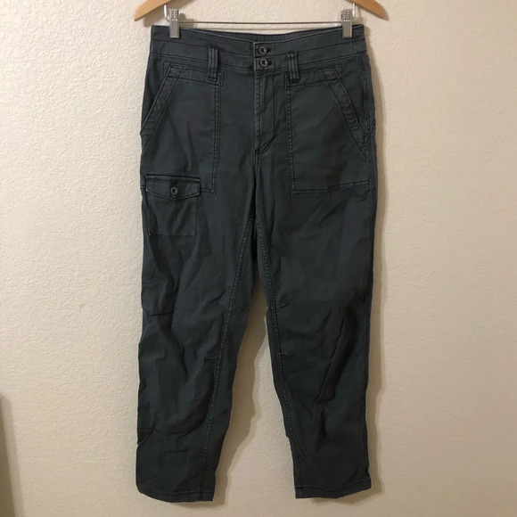 Anthropologie Wanderer High Rise Cargo Pants in Gray - Size 28 - Picture 2 of 14